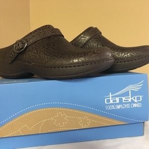 Dansko Allison Floral Emboss Brown